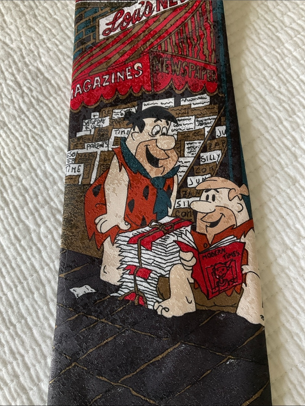 Flintstones characters tie